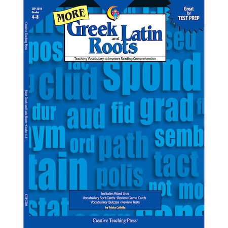 Creative Teaching Press More Greek and Latin Roots Book 2210
